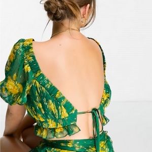 jacquard chiffon top